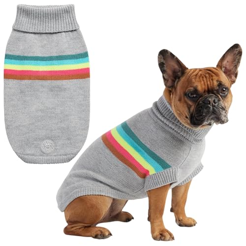 Pull rétro gris mélangé L pour les balades d'hiver