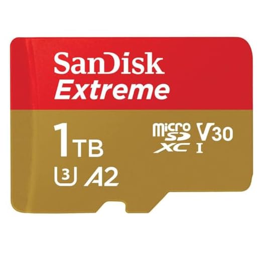 Cartão Micro SD Sandisk Extreme V30 A2 U3 4K 1TB