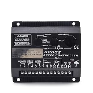 JMORCO Remplacez le régulateur de vitesse C2002 for générateur Diesel, moteur à courant continu, panneau de commande de vitesse Intelligent, pièces de groupe électrogène