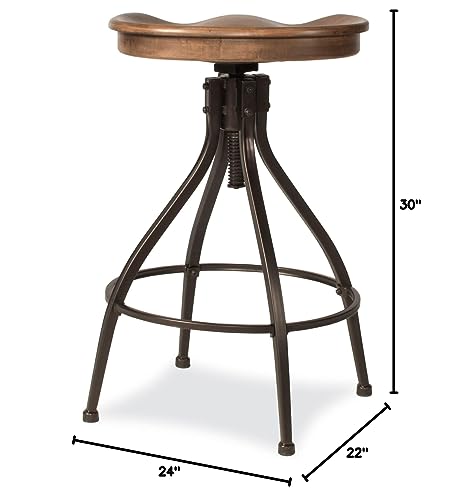 Bar Stool - Silverton Bar Stool with Open Lattice - Hillsdale Furniture - 4734-830, Brown