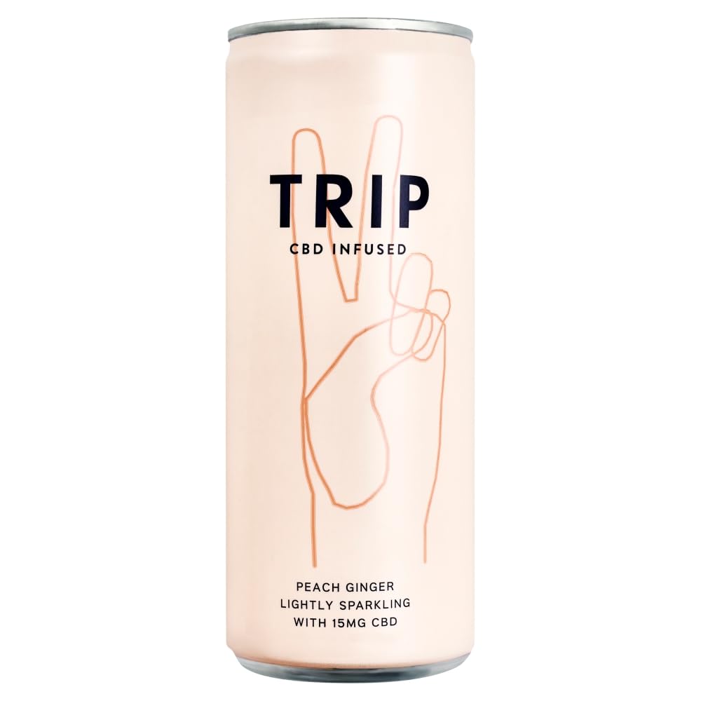 TRIP CBD Infused Peach Ginger, 250ml