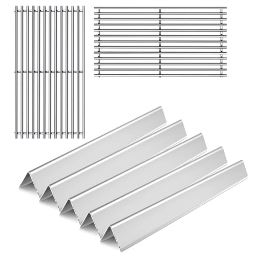 Votenli 22 1/2 Inch Stainless Steel 7536 16GA Flavorizer Bars 7527 Cooking Grates for Weber Genesis Silver B and C Spirit 700 Weber 900 for Weber Spirit 300 E-310 & E-320 Spirit S-310 & S-320