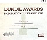 Dundie Award Nomination Certificates (10), Customizable