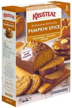 Pumpkin Spice - 3 (15 oz) Pack Box Multipurpose Baking Mix Pumpkin Spice for Quick Bread Pancakes and Cookies
