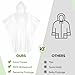 APEXUP Emergency Disposable Rain Ponchos for Adults for Camping Hiking Travelling (5 Pack)