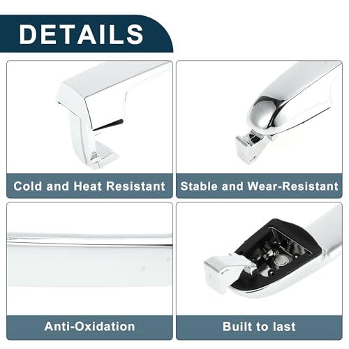 Poignée de porte extérieure pour Kia Forte 2009-2013 | Finition argent durable 826511M020 - 5