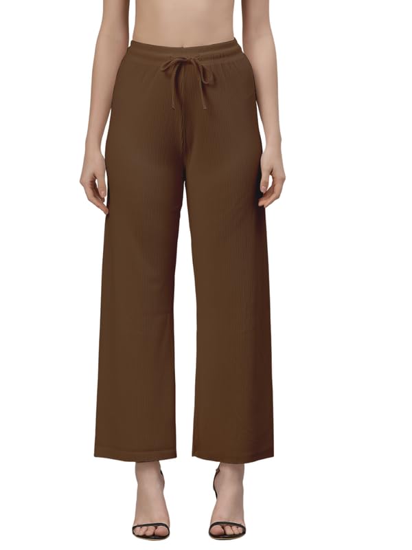 neudis Women Cotton Ribbed Parallel Trousers-picture-9