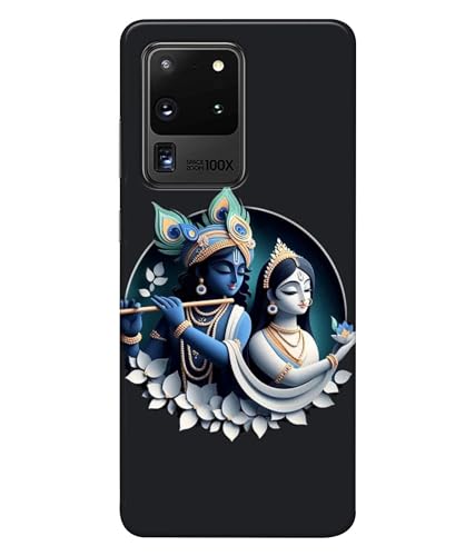 Image of Lord Radha Krishna Printed Hard Back Case Cover Compatible for Samsung Galaxy S20 Ultra (Multicolor) - D1666
