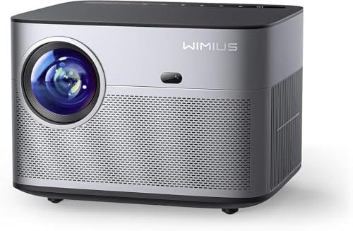 [Auto Focus/Keystone] Projector 4K with WiFi 6 and Bluetooth 5.2, 1000 ANSI Lumens WiMiUS Native...
