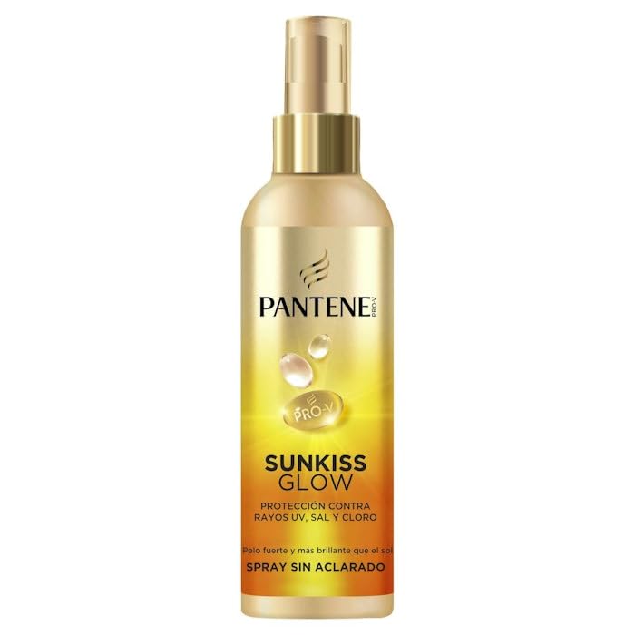 Pantene Pro-V Sunkiss Glow Spray ochrona przeciwsłoneczna do włosów 200 ml. Chroni przed słońcem, solą i chlorem dla mocnych i błyszczących włosów