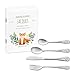 Maverton Set de couverts personnalisé pour garçon - Coutellerie dans coffret imprimé - Couverts Thème Animal - Cadeau d'anniversaire - Cadeaux bébé - Couverts gravés - FORÊT