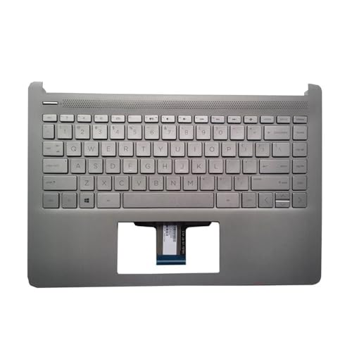 RUTFTMAK(�����ȓX) �V�����݊��� HP Pavilion 14-DQ FQ 14S-DR 14S-FR TPN-Q221 �p�[�����X�g�J�o�[ �L�[�{�[�h��o�b�N���C�g�t��(Silver)