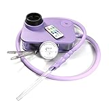 Matte Purple Acrylic Portable Hookah Set With Modern Textured Base, Black Charcoal Holder and Purple...
