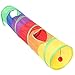Gerokayo Tunnel pour chat - Tuyau pliable - Jouet d'intérieur - Jouet pour chiots - Jouet pour l'entraînement à la cache, à l'entraînement et à la course - Avec spa Ball et deux trous de crêpe