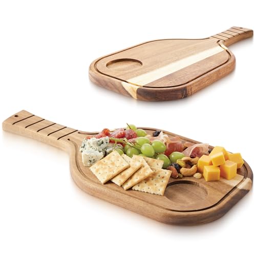 Tabla para choripán madera acacia con asa 42.9x21.3x1.9 cm miniatura 1