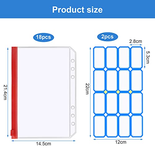 Vicloon Borsa per Raccoglitore, 10Pcs A5 Formato 6...