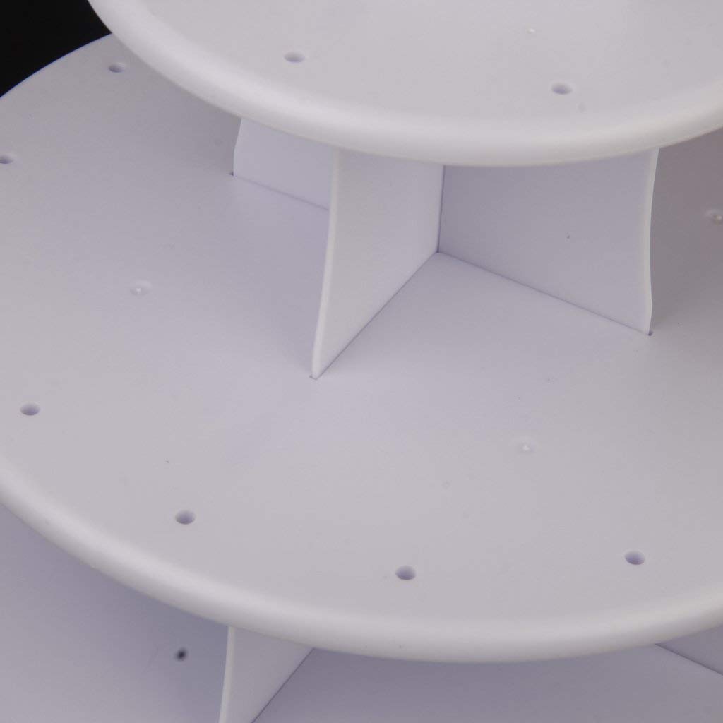 3 Tier Plastic CakePop and Cupcake Stand Lollipop Holder (Standard, White) — Amazon image 5