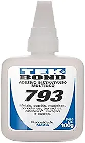 Adesivo Instantâneo 793 100g Bico Anti-entupimento - Unidade