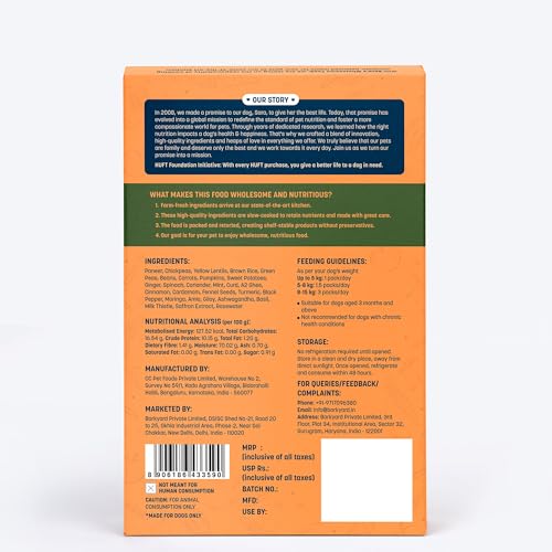 Image of Sara's Wholesome by HUFT Flavours of India Vegetable Biryani Wet Dog Food - 100 gm (Pack of 10) | Value Pack | Vegetarian Recipe | Complete & Balanced Nutrition for Dogs of All Breeds