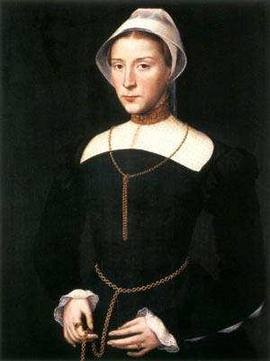 Peinture à l'huile de Willem Key, portrait de dame pour grand salon élégant