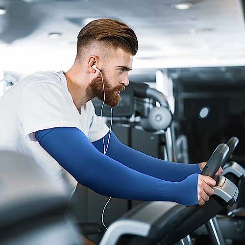 GOUNOD Sun Protection Cooling Arm Sleeves with Thumb Holes - Gardening Outdoors Sports Workouts Sunscreen Arm Sleeves — view 2