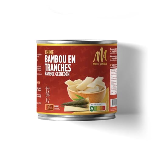 MEI ASIA - Pousses de Bambou en Tranches - Texture Croquante et Fraîche - la boite de 304g - Le Lot De 4