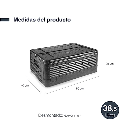Caja isotérmica GN 1/1 resistente de EPP impermeable Lacor Temple para alimentación. 4