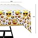 81 Piece Emoji Birthday Party Supplies - Including Custom Plates, Cups, Napkins, and Tablecloth, Serves 20