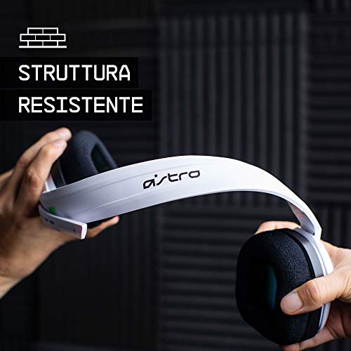 ASTRO Gaming A10 Cuffie Gaming Cablate con Microfono, Leggere e Resistenti, ASTRO Audio, Dolby ATMOS, Jack 3,5 mm, per Xbox Series X|S, Xbox One, PS5, PS4, Nintendo Switch, PC,Smartphone - Bianco/Blu - Cuffia gaming - Immagine 2
