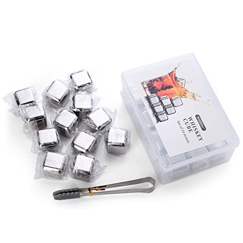 Piedras de whiskey de acero inoxidable 24 piezas miniatura 3
