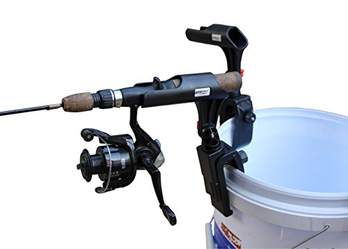 Brocraft Ice Fishing Bucket Rod Holder/Ice Fishing Shelter Rod Holder/Ice Fishing sled Rod