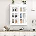 Tangkula Wall Mounted Storage Cabinet, Collection Storage Cupboard, with Adjustable Shelf, Two Elegant and Delicate Acrylic Doors, Ideal for Kitchen, Dining Room and Living Room
