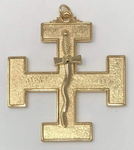 Scottish Rite 32nd Degree Sentinel Jewel in Gold Tone