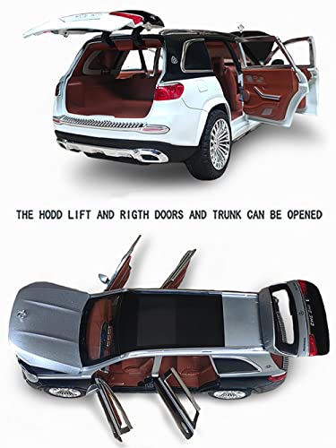 Image of 1:24 Scale Die-Cast Mayybachh GLS【Large】 with 6 Openable Doors,Pull Back Action,Working Lights & Working Horn【Colors as Per Stock】【Pack of 1】