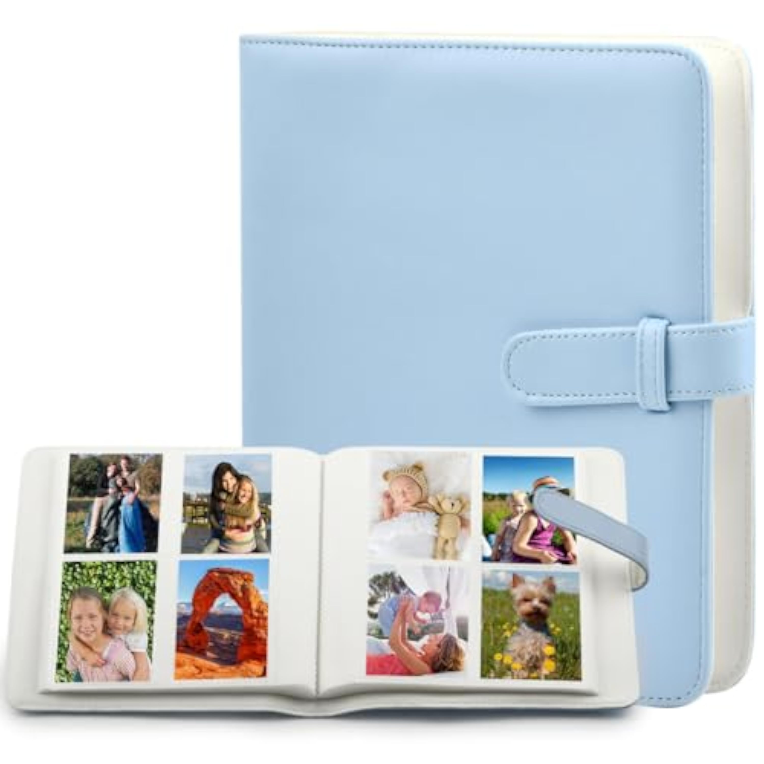 Álbum de Fotos de 256 Bolsillos para Fujifilm Instax Mini 12/11/9/8/7 Mini Album Fotos para Papier Photo Polaroid Zink/Papier Photo Kodak Zink(19 * 21 * 2.6cm)