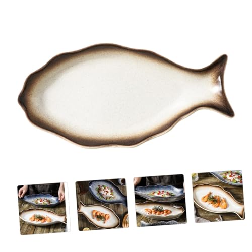 Plato de cerámica estilo japonés para sushi 14 pulg miniatura 6