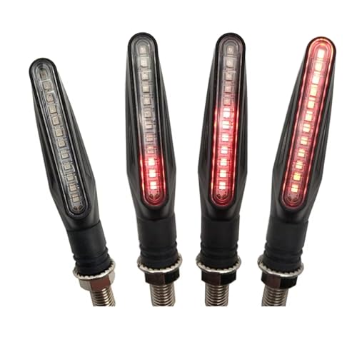 Clignotants moto LED rouge pour Ninja 250 Z900 Z650 Z800 2 paires