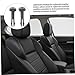 FELTECHELECTR Adjustable Locking Car Seat Headrests Guide Inserts Pair Compatible with Truck and Car Headrest Posts for Comfortable Driving Support