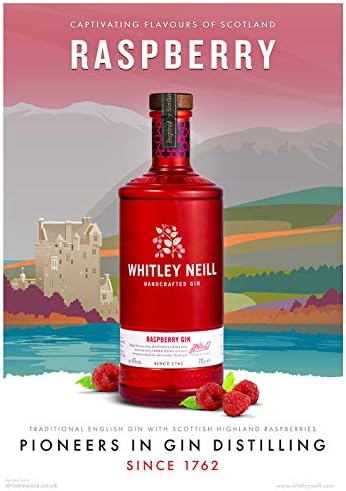 Whitley Neill Raspberry Gin, 70 cl
