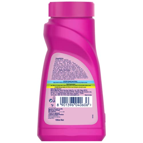 Vanish All in One Liquid Detergent Booster - 180 ml | Removes Stains, Whitens Whites and Brightens Colors - Image 11 thumbnail