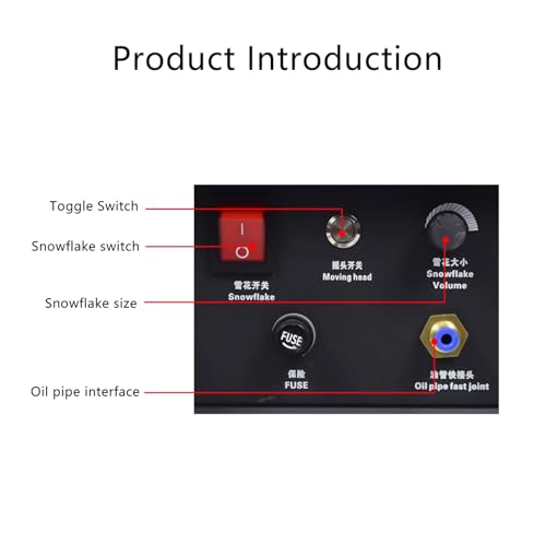 Máquina de nieve con control remoto, 3000 W, para interiores y exteriores, ideal para escenarios, Navidad, fiestas y eventos miniatura 3