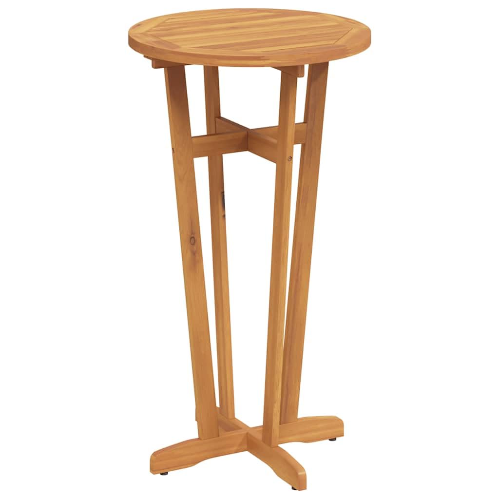 vidaXL Mesa Alta de jardín Madera Maciza de Acacia Ø60x105 cm, Mesa de Bar de jardín, Mesa de Comedor, Mesa, Muebles de jardín, Muebles de Exterior