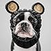 Zoo Snoods Black Bear Costume - Warm Knit Dog Snood Wrap for Pets, Neck Ear Cover Protection, Halloween Winter (Large)