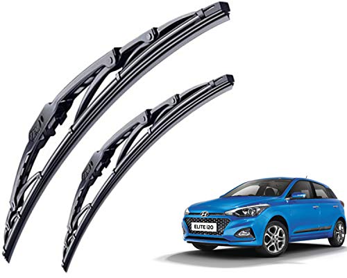 Image of WolkomHome High Performance OE Car Wiper Blade Replacement set of 2 Pc Right 24 inch Left 16 inch for Hyundai I20 Elite 2018