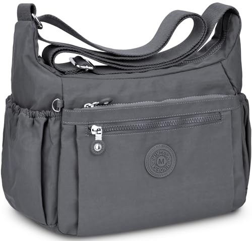 TEUEN Multi-Pocket Nylon Crossbody
