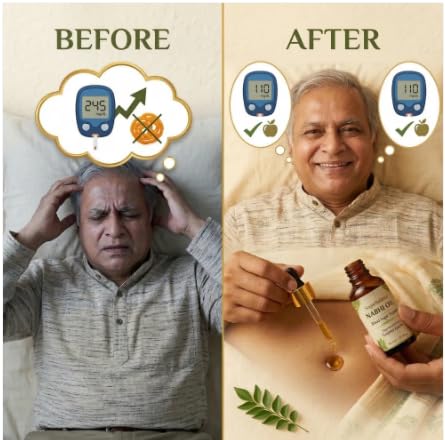 Image of Nabhi Oil Blood Sugar Support Herbal Navel Care Oil for Daily Wellness Traditional Botanical Blend Lightweight Fast Absorbing Formula for Men and Women 30ml Natural Body Care (1)