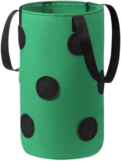 Multi-Port Grow Bags 13-Hole Felt Hanging Planting Bag Outdoor Reusable Thickene Garden Plant Pot for Strawberry Taro Peanut (Color : A) (B)