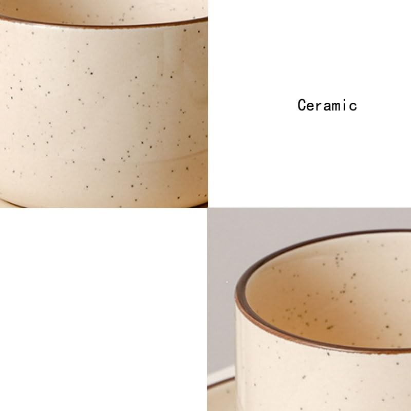 Ceramiczny zestaw filiżanek do kawy i spodków, japońskie kubki porcelanowe do domu i restauracji, idealne na popołudniową herbatę, trwały i stylowy design, 2-częściowy zestaw
