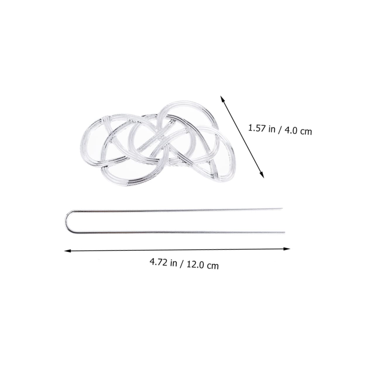 2pcs Vintage Hair Bun Cage Geometric Shape Hair Stick Women's Bun Hairnet Wedding Dinner Accessory