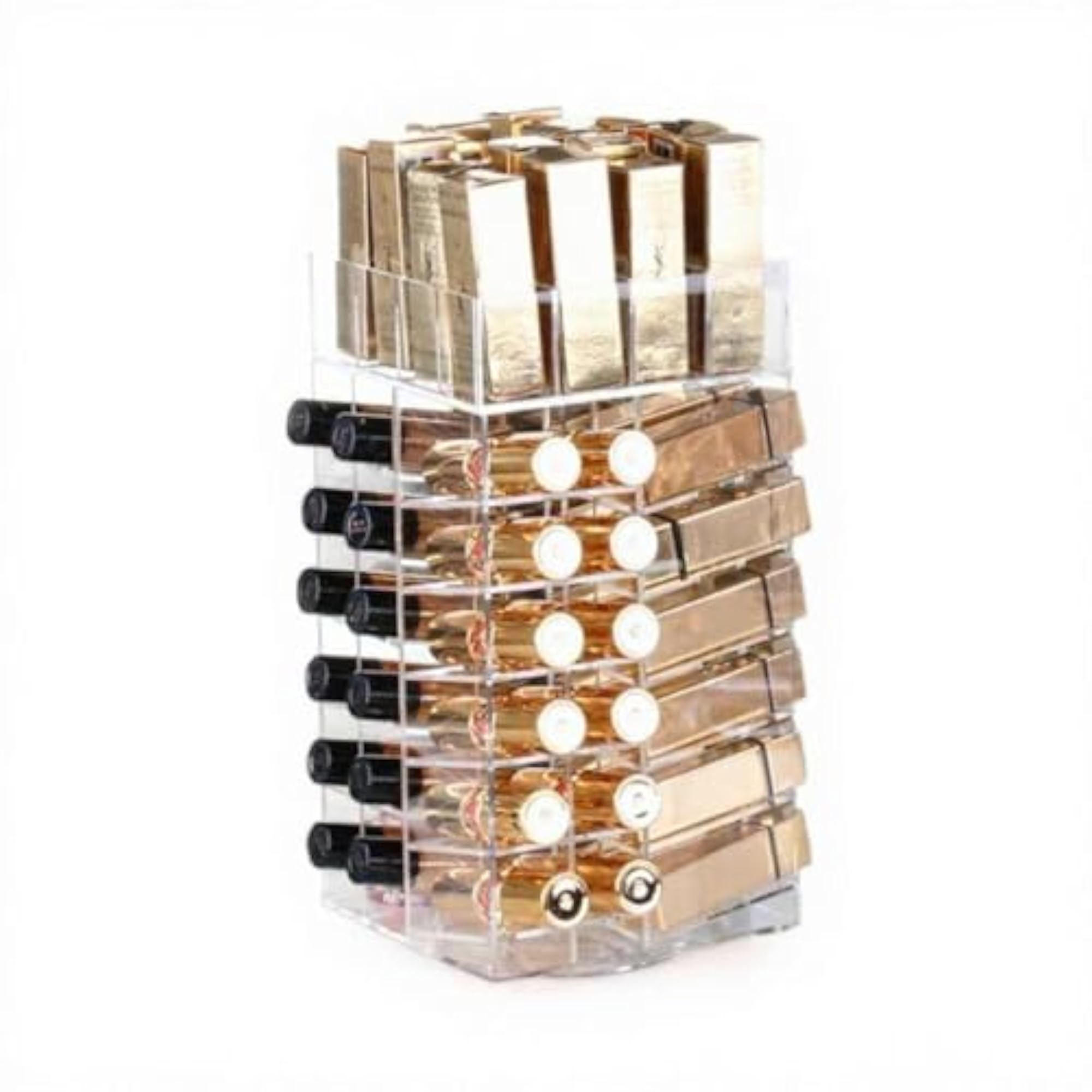 Clear Acrylic 360 Degree Rotating Lipstick Organizer